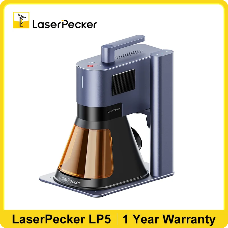 Industrial Fiber Laser - LaserPecker 20 ワットデュアルレーザー彫刻機 LP5 ミニポータブルファイバー彫刻機 8K