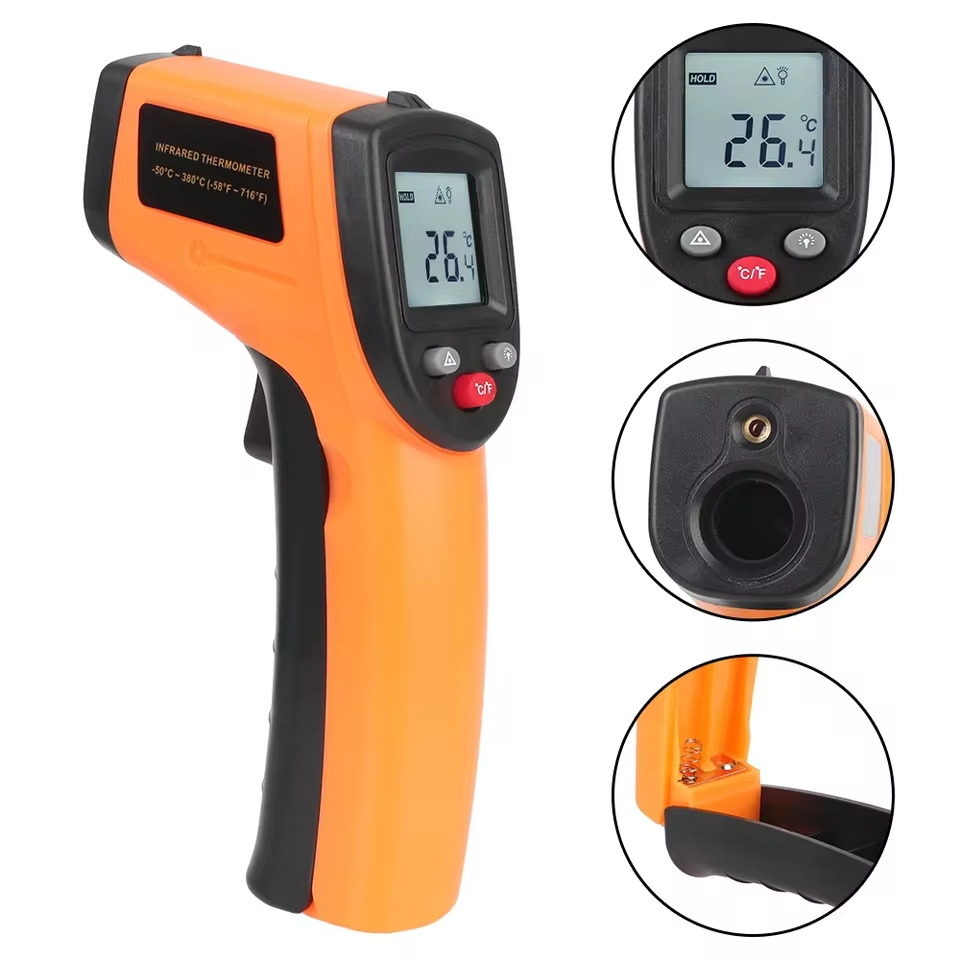 Industrial Laser Temperature Gun - 新しい T600 T600A デジタル赤外線温度計ガン -58 °