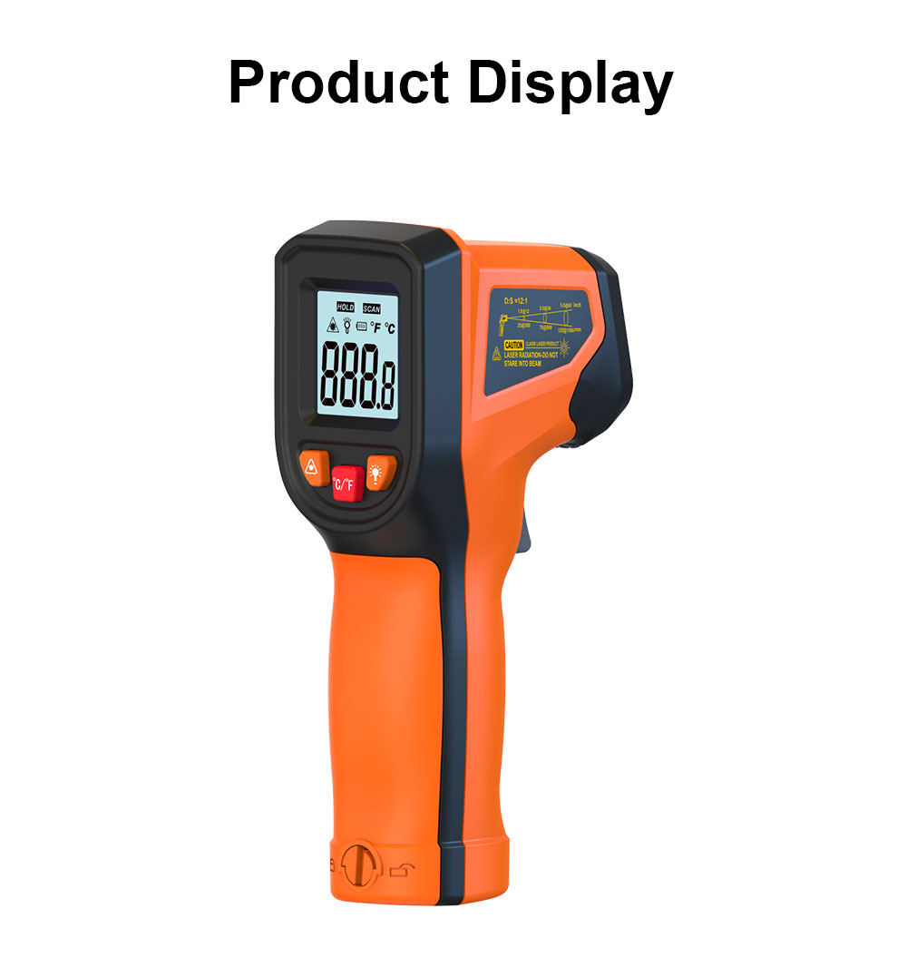 Industrial Laser Temperature Gun - T600 T600A デジタル赤外線温度計ガン (-50 ℃ 600まで