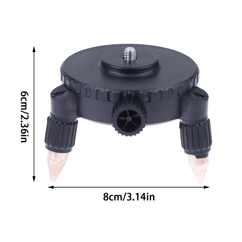 Industrial Laser Alignment Tool - 360度回転ベースレベルメーターアダプター三脚ブラケット、1/4インチインターフェース付き、精密レーザーレベル用レーザーニベルツール