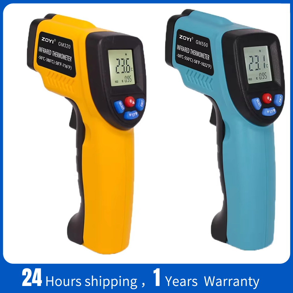 Industrial Laser Temperature Gun - ポータブル赤外線温度計温度ガン、ピザオーブン、グリル、エンジン、レーザー表面温度測定器
