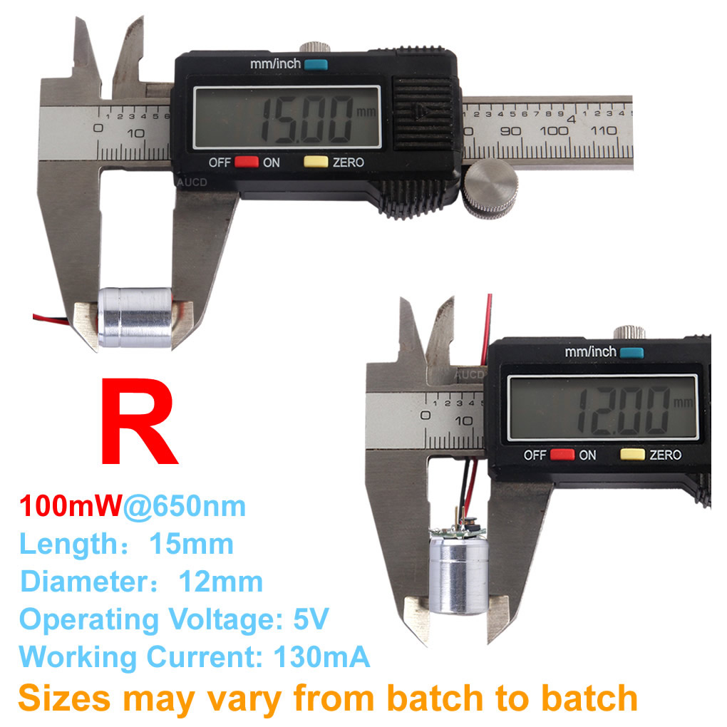 Φ12x15mm DC 5V 赤-100mW 緑-50mW  - Industrial Laser Alignment Tool のレビューと価格