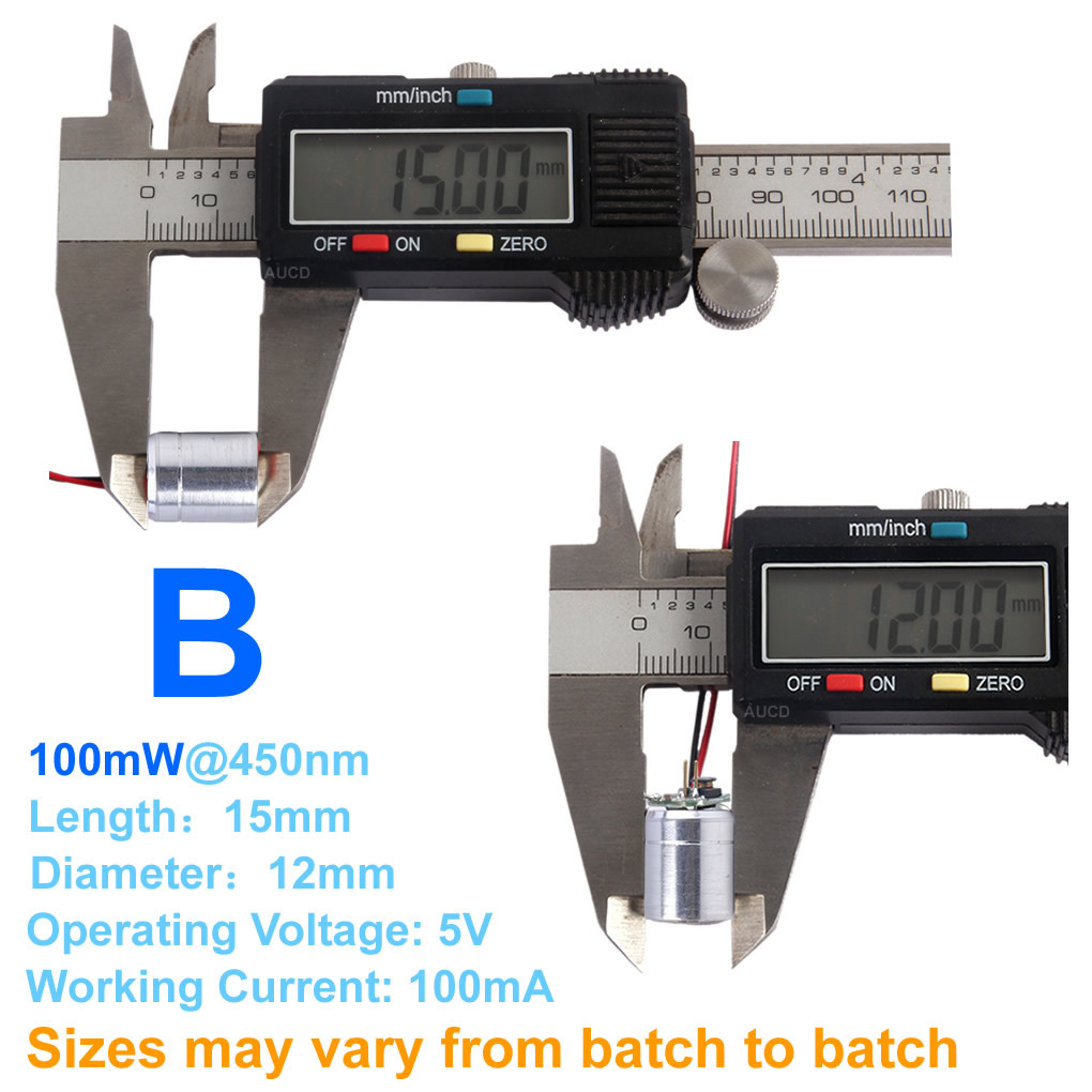 Φ12x15mm DC 5V 赤-100mW 緑-50mW  - Industrial Laser Alignment Tool のレビューと価格