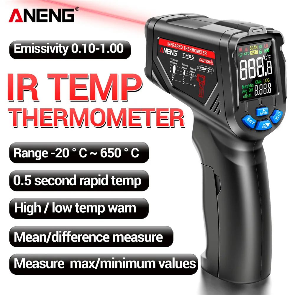 センサーガン回路工業用試験床暖房管温度テスターANENG T - Industrial Laser Temperature Gun のレビューと価格