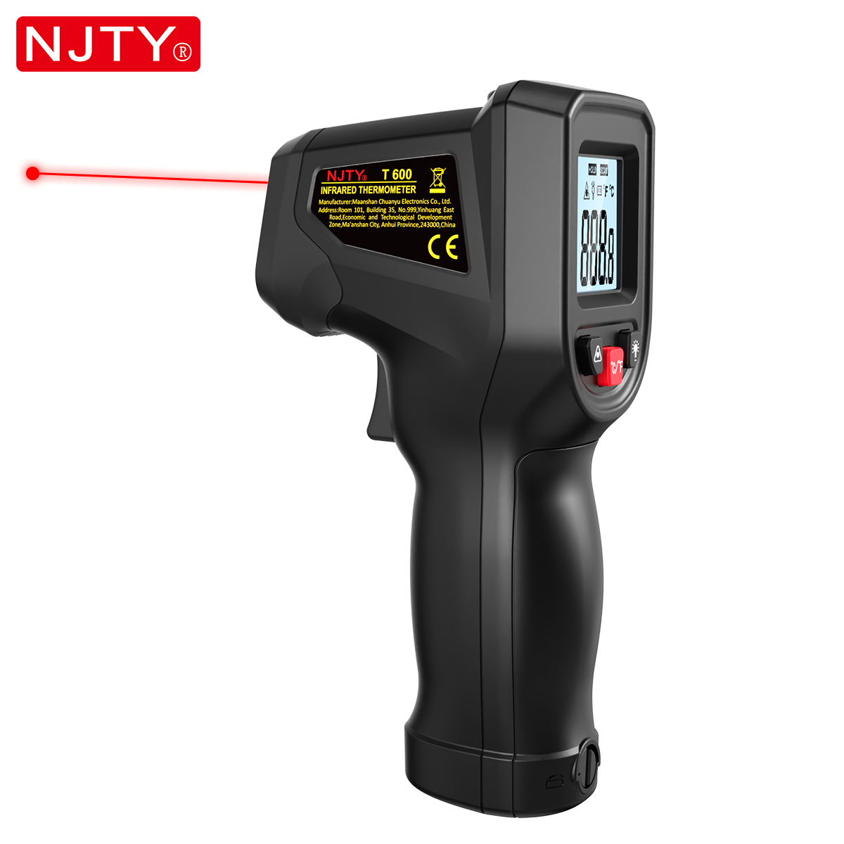 NJTY T600 赤外線温度計ガン 非接触 -58 ° F - Industrial Laser Temperature Gun のレビューと価格