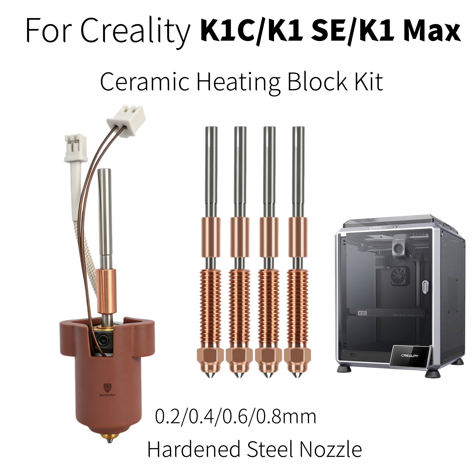 Creality K1C K1 MAX ホットエンド用セラミ - Creality Printer K1 のレビューと価格